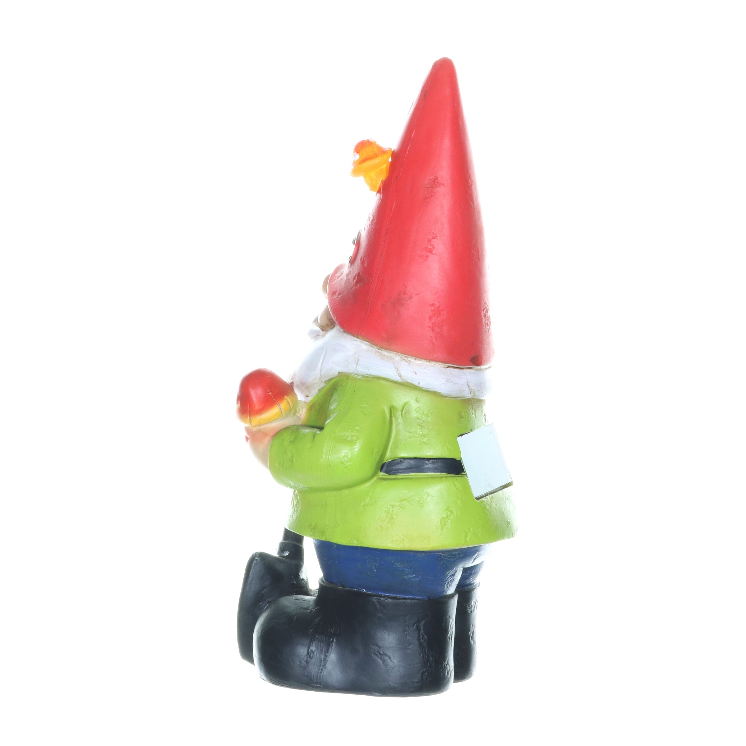 Solar Red Hat Roy Garden Gnome Statue with Shovel, 10 Inch | Shop Garden Decor by Exhart