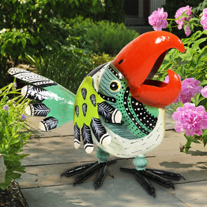 Colorful Metal Toucan Garden Statue, 17 Inch | Shop Garden Decor by Exhart