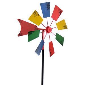 Vintage Windmill Wind Spinner Garden Stake, 16 by 78  inches | Shop Garden Decor by Exhart