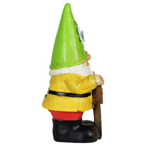 Solar Green Hat Goober Garden Gnome Statue with Welcome Sign, 10 Inch | Shop Garden Decor by Exhart