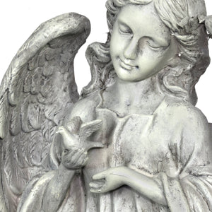 Heavenly Angel Garden Statue in Natural Resin Finish, 27 Inch | Shop Garden Decor by Exhart