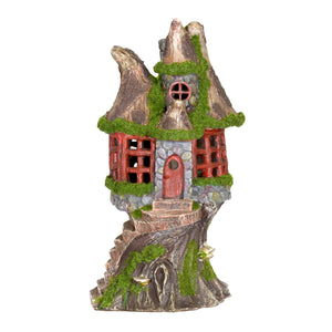 Solar Step Stone Cottage Fairy House Garden Statue, 12 Inch | Shop Garden Decor by Exhart